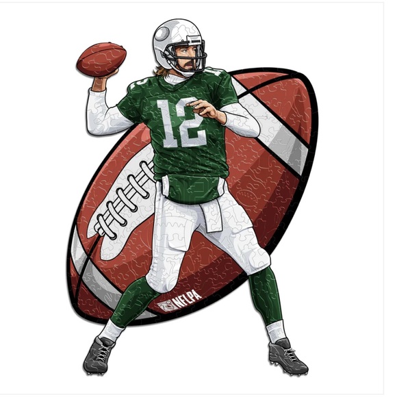 NFLPA Aaron Rogers New Wooden Puzzle - Picture 3 of 6